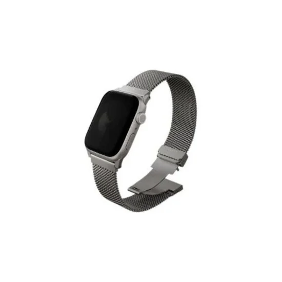 Apple Watch Strap Adjustable Mesh Steel Band 42/41/40Mm Dante Pro Uniq - Titanium Sliver
